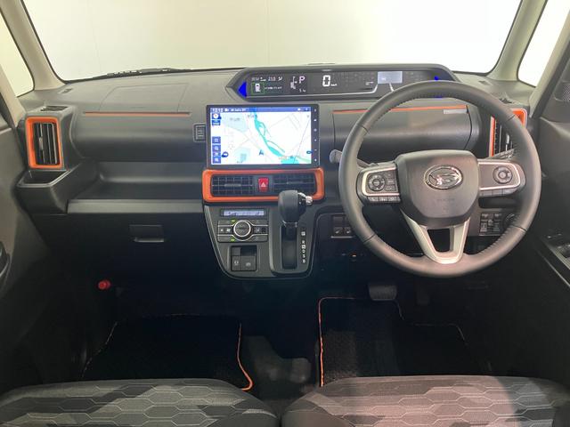 タントファンクロスターボ　１０型フルセグナビ　パノラマカメラ衝突被害軽減ブレーキ　コーナーセンサー　１０型フルセグナビ　Ｂｌｕｅｔｏｏｔｈ　ＤＶＤ　ＵＳＢ　パノラマカメラ　両側パワスラ　前席シートヒーター　ＬＥＤ　オートライト　レーダークルコン　スマートキー（滋賀県）の中古車