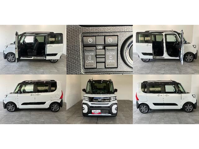 タントファンクロスターボ　１０型フルセグナビ　パノラマカメラ衝突被害軽減ブレーキ　コーナーセンサー　１０型フルセグナビ　Ｂｌｕｅｔｏｏｔｈ　ＤＶＤ　ＵＳＢ　パノラマカメラ　両側パワスラ　前席シートヒーター　ＬＥＤ　オートライト　レーダークルコン　スマートキー（滋賀県）の中古車