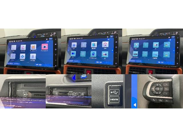 タントファンクロスターボ　１０型フルセグナビ　パノラマカメラ衝突被害軽減ブレーキ　コーナーセンサー　１０型フルセグナビ　Ｂｌｕｅｔｏｏｔｈ　ＤＶＤ　ＵＳＢ　パノラマカメラ　両側パワスラ　前席シートヒーター　ＬＥＤ　オートライト　レーダークルコン　スマートキー（滋賀県）の中古車