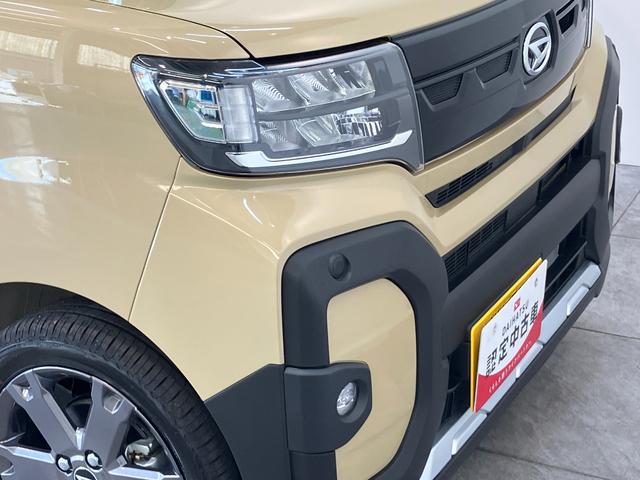 タントファンクロスターボ　ディスプレイオーディオ　届出済未使用車衝突被害軽減ブレーキ　コーナーセンサー　９型ディスプレイオーディオ　フルセグ　Ｂｌｕｅｔｏｏｔｈ　ＵＳＢ　バックカメラ　両側電動スライドドア　前席シートヒーター　ＬＥＤ　オートライト　スマートキー（滋賀県）の中古車
