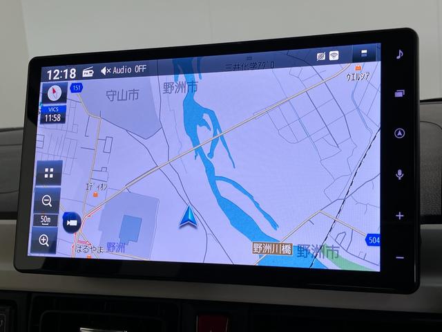ムーヴキャンバスストライプスＧ　１０型フルセグナビ　バックカメラ　ドラレコ衝突被害軽減ブレーキ　コーナーセンサー　１０型フルセグナビ　Ｂｌｕｅｔｏｏｔｈ　ＵＳＢ　バックカメラ　前後ドラレコ　両側電動スライドドア　前席シートヒーター　電動パーキングブレーキ　ＬＥＤライト（滋賀県）の中古車