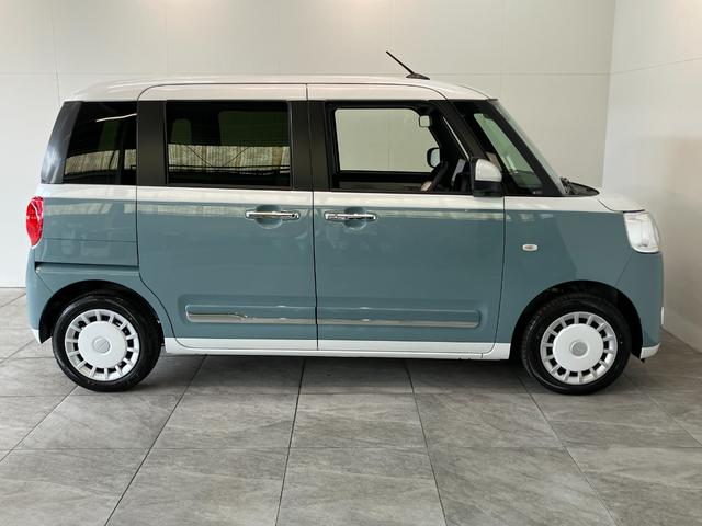 ムーヴキャンバスストライプスＧ　１０型フルセグナビ　バックカメラ　ドラレコ衝突被害軽減ブレーキ　コーナーセンサー　１０型フルセグナビ　Ｂｌｕｅｔｏｏｔｈ　ＵＳＢ　バックカメラ　前後ドラレコ　両側電動スライドドア　前席シートヒーター　電動パーキングブレーキ　ＬＥＤライト（滋賀県）の中古車