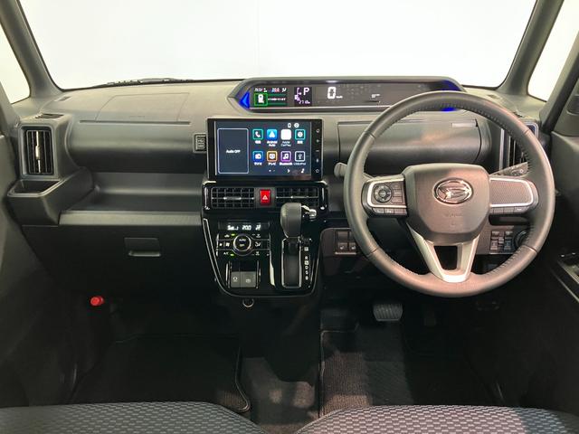タントカスタムＲＳ　ターボ　９型ディスプレイオーディオ　フルセグ衝突被害軽減ブレーキ　コーナーセンサー　ターボ　９型ディスプレイオーディオ　フルセグ　バックカメラ　Ｂｌｕｅｔｏｏｔｈ　ＵＳＢ　両側電動スライドドア　前席シートヒーター　電動パーキングブレーキ　ＬＥＤ（滋賀県）の中古車