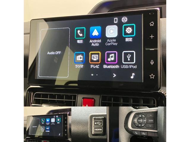 タントカスタムＲＳ　ターボ　９型ディスプレイオーディオ　フルセグ衝突被害軽減ブレーキ　コーナーセンサー　ターボ　９型ディスプレイオーディオ　フルセグ　バックカメラ　Ｂｌｕｅｔｏｏｔｈ　ＵＳＢ　両側電動スライドドア　前席シートヒーター　電動パーキングブレーキ　ＬＥＤ（滋賀県）の中古車