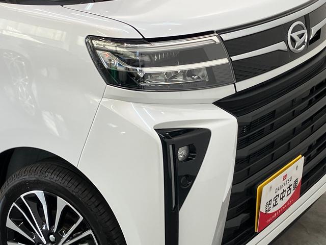 タントカスタムＲＳ　ターボ　９型ディスプレイオーディオ　フルセグ衝突被害軽減ブレーキ　コーナーセンサー　ターボ　９型ディスプレイオーディオ　フルセグ　バックカメラ　Ｂｌｕｅｔｏｏｔｈ　ＵＳＢ　両側電動スライドドア　前席シートヒーター　電動パーキングブレーキ　ＬＥＤ（滋賀県）の中古車