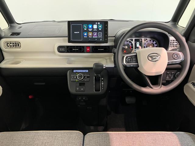 ムーヴキャンバスストライプスＧターボ　９型ディスプレイオーディオ　フルセグ衝突被害軽減ブレーキ　コーナーセンサー　９型ディスプレイオーディオ　フルセグ　Ｂｌｕｅｔｏｏｔｈ　ＵＳＢ　バックカメラ　両側パワスラ　前席シートヒーター　クルコン　ＬＥＤ　レーダクルーズコントロール（滋賀県）の中古車