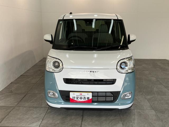 ムーヴキャンバスストライプスＧターボ　９型ディスプレイオーディオ　フルセグ衝突被害軽減ブレーキ　コーナーセンサー　９型ディスプレイオーディオ　フルセグ　Ｂｌｕｅｔｏｏｔｈ　ＵＳＢ　バックカメラ　両側パワスラ　前席シートヒーター　クルコン　ＬＥＤ　レーダクルーズコントロール（滋賀県）の中古車