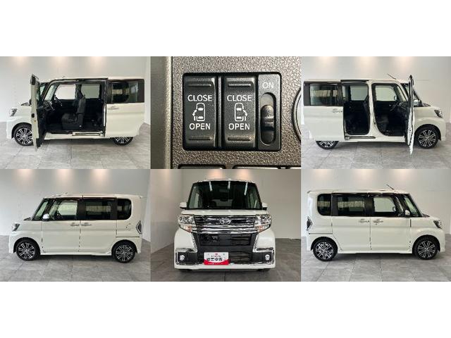 タントカスタムＲＳトップエディションＳＡ３　フルセグナビ　Ｂカメラ衝突被害軽減ブレーキ　ターボ　フルセグナビ　Ｂｌｕｅｔｏｏｔｈ　ＤＶＤ再生　ＵＳＢ　バックカメラ　ドラレコ　両側パワスラ　運転席シートヒーター　ＬＥＤ　オートライト　スマートキー　エコアイドル（滋賀県）の中古車