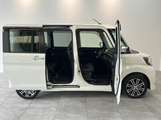 タントカスタムＲＳトップエディションＳＡ３　フルセグナビ　Ｂカメラ衝突被害軽減ブレーキ　ターボ　フルセグナビ　Ｂｌｕｅｔｏｏｔｈ　ＤＶＤ再生　ＵＳＢ　バックカメラ　ドラレコ　両側パワスラ　運転席シートヒーター　ＬＥＤ　オートライト　スマートキー　エコアイドル（滋賀県）の中古車