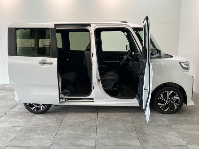 タントカスタムＸ　９型ディスプレイオーディオ　ドラレコ　Ｂカメラ衝突被害軽減ブレーキ　コーナーセンサー　９型ディスプレイオーディオ　フルセグ　Ｂｌｕｅｔｏｏｔｈ　ＵＳＢ　バックカメラ　前後ドラレコ　両側電動スライドドア　前席シートヒーター　ＬＥＤ　スマートキー（滋賀県）の中古車