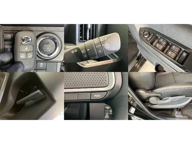 タントカスタムＲＳ　ターボ　両側電動スライドドア　届出済未使用車衝突被害軽減ブレーキ　コーナーセンサー　バックカメラ（ナビ装着時用）　両側電動スライドドア　前席シートヒーター　電動パーキングブレーキ　ＬＥＤ　オートライト　オートエアコン　スマートキー　エコアイドル（滋賀県）の中古車