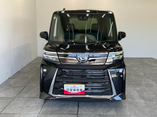 タントカスタムＲＳ　ターボ　両側電動スライドドア　届出済未使用車衝突被害軽減ブレーキ　コーナーセンサー　バックカメラ（ナビ装着時用）　両側電動スライドドア　前席シートヒーター　電動パーキングブレーキ　ＬＥＤ　オートライト　オートエアコン　スマートキー　エコアイドル（滋賀県）の中古車