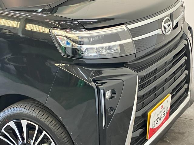 タントカスタムＲＳ　ターボ　両側電動スライドドア　届出済未使用車衝突被害軽減ブレーキ　コーナーセンサー　バックカメラ（ナビ装着時用）　両側電動スライドドア　前席シートヒーター　電動パーキングブレーキ　ＬＥＤ　オートライト　オートエアコン　スマートキー　エコアイドル（滋賀県）の中古車