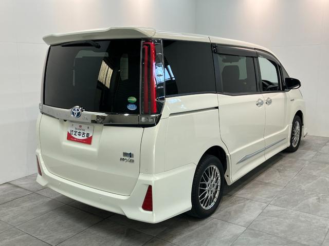 ノアハイブリッドSi WxB2 ナビ バックカメラ クルコントヨタセーフティセンス コーナーセンサー フルセグナビ バックカメラ Bluetooth USB ドラレコ クルコン シートヒーター 両側パワスラ スマートキー BBS製アルミ モデリスタエアロ(滋賀県)の中古車