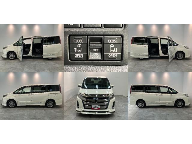 ノアハイブリッドSi WxB2 ナビ バックカメラ クルコントヨタセーフティセンス コーナーセンサー フルセグナビ バックカメラ Bluetooth USB ドラレコ クルコン シートヒーター 両側パワスラ スマートキー BBS製アルミ モデリスタエアロ(滋賀県)の中古車