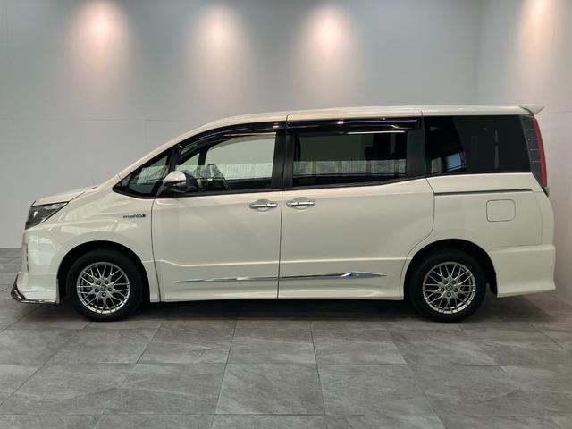 ノアハイブリッドSi WxB2 ナビ バックカメラ クルコントヨタセーフティセンス コーナーセンサー フルセグナビ バックカメラ Bluetooth USB ドラレコ クルコン シートヒーター 両側パワスラ スマートキー BBS製アルミ モデリスタエアロ(滋賀県)の中古車