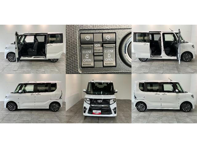 タントカスタムＲＳ　９型フルセグナビ　パノラマカメラ　車検整備付衝突被害軽減ブレーキ　コーナーセンサー　ターボ　９型フルセグナビ　Ｂｌｕｅｔｏｏｔｈ　ＤＶＤ再生　Ｂｌｕｅｔｏｏｔｈ　ＵＳＢ　パノラマカメラ　前後ドラレコ　両側電動スライドドア　ＬＥＤ　スマートキー（滋賀県）の中古車