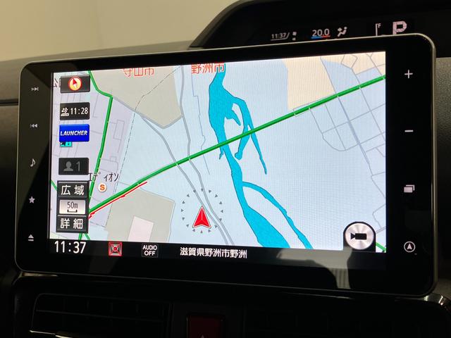 タントカスタムＲＳ　９型フルセグナビ　パノラマカメラ　車検整備付衝突被害軽減ブレーキ　コーナーセンサー　ターボ　９型フルセグナビ　Ｂｌｕｅｔｏｏｔｈ　ＤＶＤ再生　Ｂｌｕｅｔｏｏｔｈ　ＵＳＢ　パノラマカメラ　前後ドラレコ　両側電動スライドドア　ＬＥＤ　スマートキー（滋賀県）の中古車
