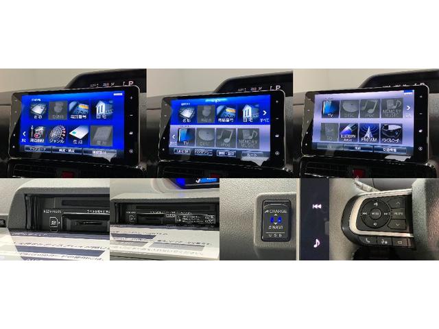 タントカスタムＲＳ　９型フルセグナビ　パノラマカメラ　車検整備付衝突被害軽減ブレーキ　コーナーセンサー　ターボ　９型フルセグナビ　Ｂｌｕｅｔｏｏｔｈ　ＤＶＤ再生　Ｂｌｕｅｔｏｏｔｈ　ＵＳＢ　パノラマカメラ　前後ドラレコ　両側電動スライドドア　ＬＥＤ　スマートキー（滋賀県）の中古車