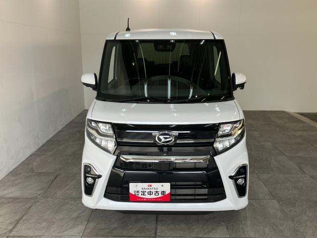 タントカスタムRSセレクション レーダクルコン シートヒーター衝突被害軽減ブレーキ コーナーセンサー ターボ パノラマカメラ(ナビ装着時用) 両側電動スライドドア 前席シートヒーター レーダークルコン LED オートライト オートエアコン スマートキー(滋賀県)の中古車