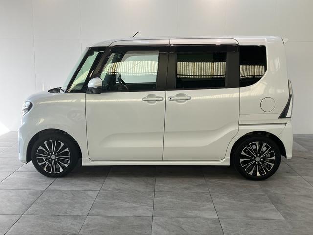 タントカスタムRSセレクション レーダクルコン シートヒーター衝突被害軽減ブレーキ コーナーセンサー ターボ パノラマカメラ(ナビ装着時用) 両側電動スライドドア 前席シートヒーター レーダークルコン LED オートライト オートエアコン スマートキー(滋賀県)の中古車