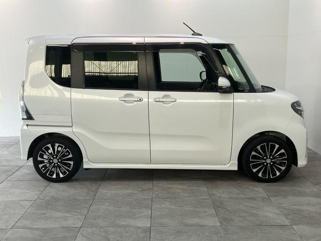 タントカスタムRSセレクション レーダクルコン シートヒーター衝突被害軽減ブレーキ コーナーセンサー ターボ パノラマカメラ(ナビ装着時用) 両側電動スライドドア 前席シートヒーター レーダークルコン LED オートライト オートエアコン スマートキー(滋賀県)の中古車