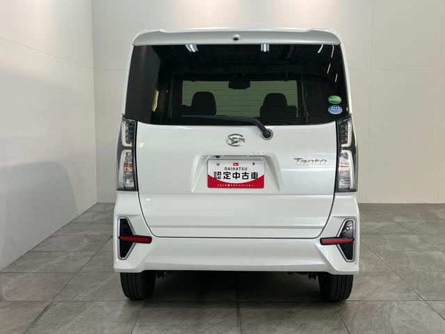 タントカスタムRSセレクション レーダクルコン シートヒーター衝突被害軽減ブレーキ コーナーセンサー ターボ パノラマカメラ(ナビ装着時用) 両側電動スライドドア 前席シートヒーター レーダークルコン LED オートライト オートエアコン スマートキー(滋賀県)の中古車
