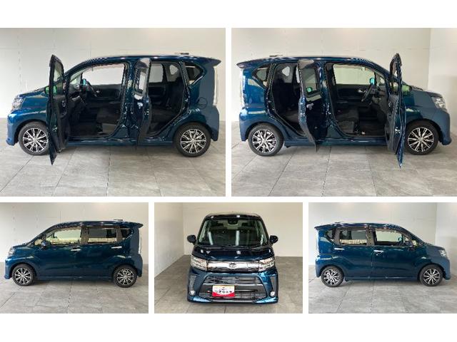 ムーヴカスタムXリミテッドSA3 ナビ パノラマカメラ 車検整備付衝突被害軽減ブレーキ フルセグナビ パノラマカメラ DVD再生 Bluetooth USB シートヒーター LEDヘッドライト オートライト オートエアコン スマートキー エコアイドル(滋賀県)の中古車