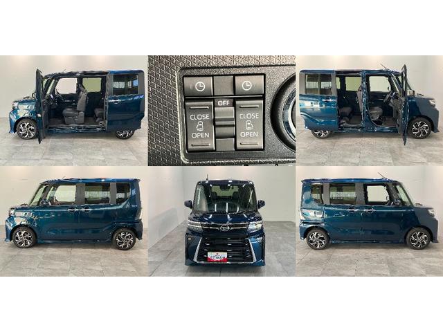 タントカスタムX 10型フルセグナビ バックカメラ 届出済未使用車衝突被害軽減ブレーキ コーナーセンサー 10型フルセグナビ Bluetooth DVD USB バックカメラ 前後ドラレコ 両側電動スライドドア 前席シートヒーター LED スマートキー エコアイドル(滋賀県)の中古車