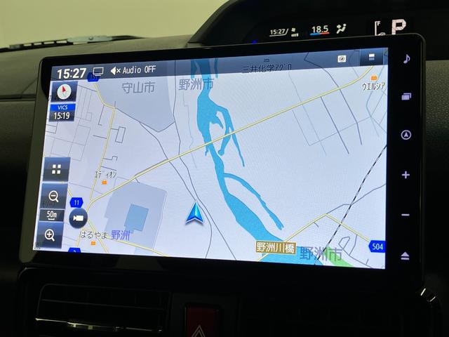 タントカスタムX 10型フルセグナビ バックカメラ 届出済未使用車衝突被害軽減ブレーキ コーナーセンサー 10型フルセグナビ Bluetooth DVD USB バックカメラ 前後ドラレコ 両側電動スライドドア 前席シートヒーター LED スマートキー エコアイドル(滋賀県)の中古車