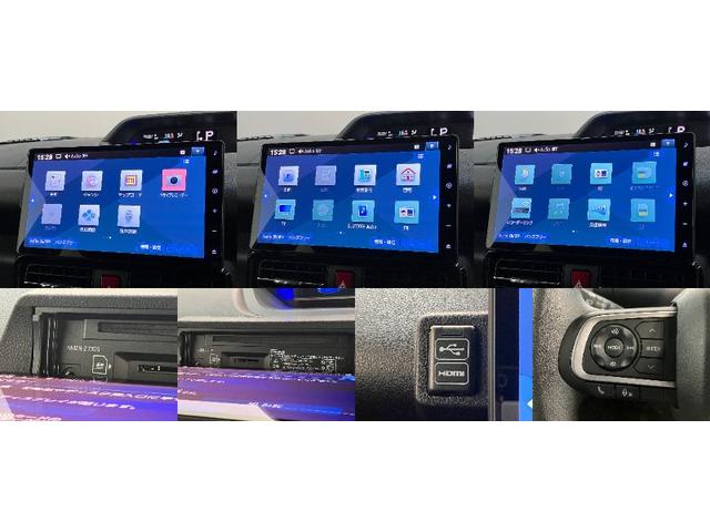タントカスタムX 10型フルセグナビ バックカメラ 届出済未使用車衝突被害軽減ブレーキ コーナーセンサー 10型フルセグナビ Bluetooth DVD USB バックカメラ 前後ドラレコ 両側電動スライドドア 前席シートヒーター LED スマートキー エコアイドル(滋賀県)の中古車