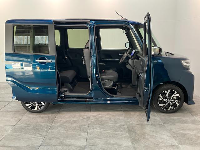 タントカスタムX 10型フルセグナビ バックカメラ 届出済未使用車衝突被害軽減ブレーキ コーナーセンサー 10型フルセグナビ Bluetooth DVD USB バックカメラ 前後ドラレコ 両側電動スライドドア 前席シートヒーター LED スマートキー エコアイドル(滋賀県)の中古車