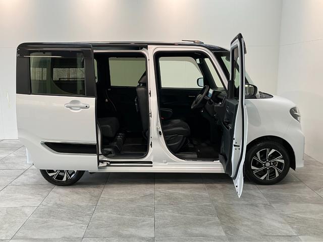 タントカスタムＸスタイルセレクション　９型フルセグナビ　Ｂカメラ衝突被害軽減ブレーキ　コーナーセンサー　９型フルセグナビ　Ｂｌｕｅｔｏｏｔｈ　ＤＶＤ再生　ＵＳＢ　バックカメラ　前後ドラレコ　両側電動スライドドア　前席シートヒーター　ＬＥＤ　エコアイドル（滋賀県）の中古車
