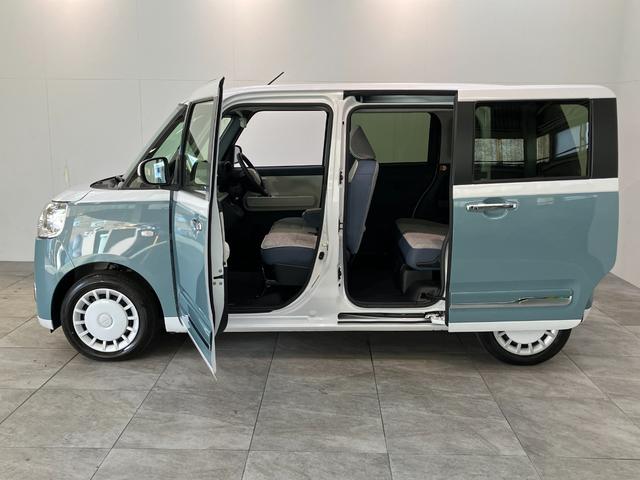 ムーヴキャンバスストライプスＧ　９型ディスプレイオーディオ　フルセグ　ＬＥＤ衝突被害軽減ブレーキ　コーナーセンサー　９型ディスプレイオーディオ　Ｂｌｕｅｔｏｏｔｈ　ＵＳＢ　バックカメラ　両側電動スライドドア　前席シートヒーター　ＬＥＤ　オートライト　ワイヤレス充電器（Ｑｉ）（滋賀県）の中古車