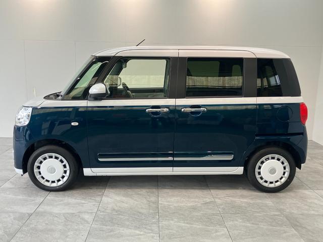 ムーヴキャンバスストライプスＧ　１０型ナビ　バックカメラ　届出済未使用車衝突被害軽減ブレーキ　コーナーセンサー　１０型フルセグナビ　Ｂｌｕｅｔｏｏｔｈ　ＵＳＢ　ＤＶＤ再生　バックカメラ　前後ドラレコ　両側電動スライドドア　前席シートヒーター　ＬＥＤ　オートライト（滋賀県）の中古車