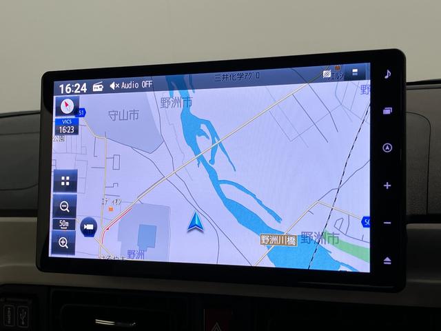 ムーヴキャンバスストライプスG 10型フルセグナビ Bカメラ 届出済未使用車衝突被害軽減ブレーキ コーナーセンサー 10型フルセグナビ バックカメラ DVD再生 Bluetooth USB 前後ドラレコ 両側電動スライドドア 前席シートヒーター 電動パーキングブレーキ LED(滋賀県)の中古車