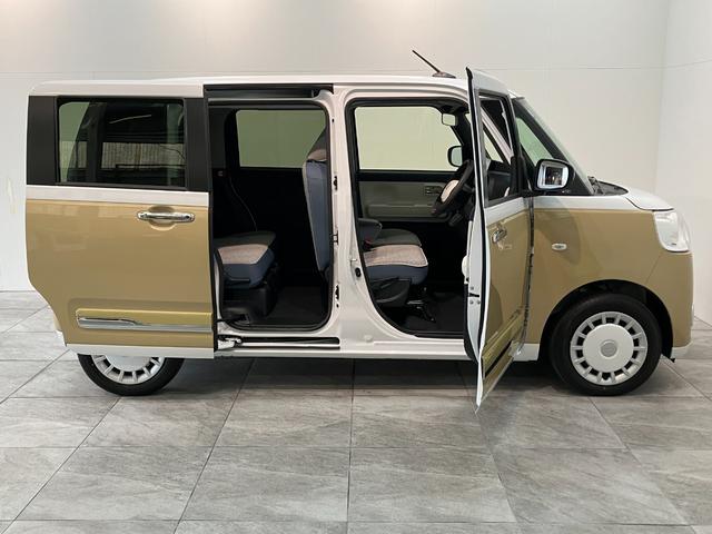 ムーヴキャンバスストライプスG 10型フルセグナビ Bカメラ 届出済未使用車衝突被害軽減ブレーキ コーナーセンサー 10型フルセグナビ バックカメラ DVD再生 Bluetooth USB 前後ドラレコ 両側電動スライドドア 前席シートヒーター 電動パーキングブレーキ LED(滋賀県)の中古車