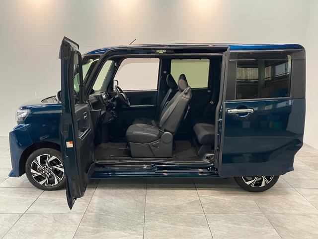 タントカスタムＸ　両側電動スライドドア　シートヒーター　車検整備付衝突被害軽減ブレーキ　コーナーセンサー　ＣＤステレオ　バックカメラ（ナビ装着時用）　両側電動スライドドア　前席シートヒーター　電動パーキングブレーキ　ＬＥＤ　オートライト　オートエアコン　スマートキー（滋賀県）の中古車