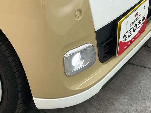 ムーヴキャンバスストライプスＧターボ　レーダークルーズコントロール衝突被害軽減ブレーキ　コーナーセンサー　バックカメラ（ナビ装着時用）　両側電動スライドドア　前席シートヒーター　電動パーキングブレーキ　ＬＥＤ　オートライト　オートエアコン　クルコン　エコアイドル（滋賀県）の中古車