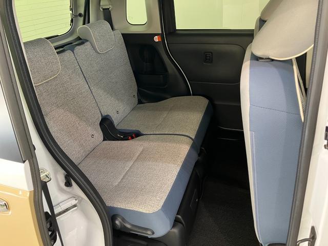 ムーヴキャンバスストライプスＧターボ　レーダークルーズコントロール衝突被害軽減ブレーキ　コーナーセンサー　バックカメラ（ナビ装着時用）　両側電動スライドドア　前席シートヒーター　電動パーキングブレーキ　ＬＥＤ　オートライト　オートエアコン　クルコン　エコアイドル（滋賀県）の中古車