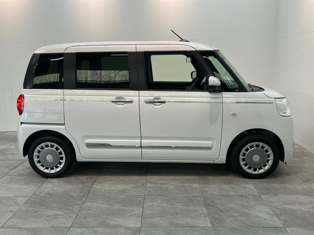 ムーヴキャンバスセオリーＧ　１０型ナビ　Ｐカメラ　ドラレコ　届出済未使用車衝突被害軽減ブレーキ　コーナーセンサー　１０型フルセグナビ　パノラマカメラ　前後ドラレコ　ＤＶＤ再生　Ｂｌｕｅｔｏｏｔｈ　ＵＳＢ　両側電動スライドドア　シートヒーター　電動パーキングブレーキ　ＬＥＤ（滋賀県）の中古車