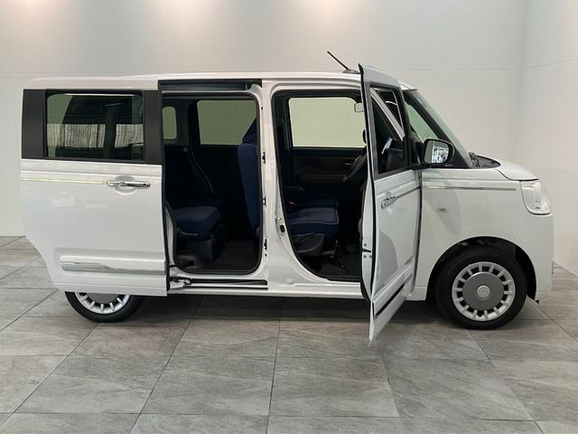 ムーヴキャンバスセオリーＧ　１０型ナビ　Ｐカメラ　ドラレコ　届出済未使用車衝突被害軽減ブレーキ　コーナーセンサー　１０型フルセグナビ　パノラマカメラ　前後ドラレコ　ＤＶＤ再生　Ｂｌｕｅｔｏｏｔｈ　ＵＳＢ　両側電動スライドドア　シートヒーター　電動パーキングブレーキ　ＬＥＤ（滋賀県）の中古車