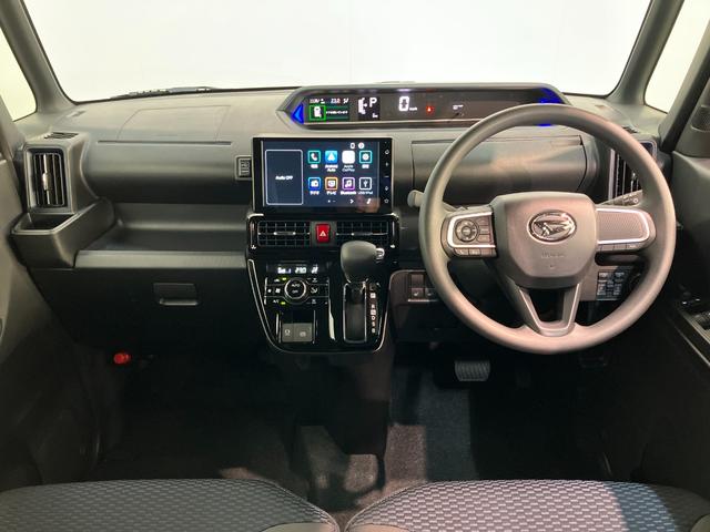タントカスタムＸ　９型ディスプレイオーディオ　届出済未使用車衝突被害軽減ブレーキ　コーナーセンサー　９型ディスプレイオーディオ　フルセグ　Ｂｌｕｅｔｏｏｔｈ　ＵＳＢ　バックカメラ　両側電動スライドドア　前席シートヒーター　ＬＥＤヘッドライト　スマートキー（滋賀県）の中古車