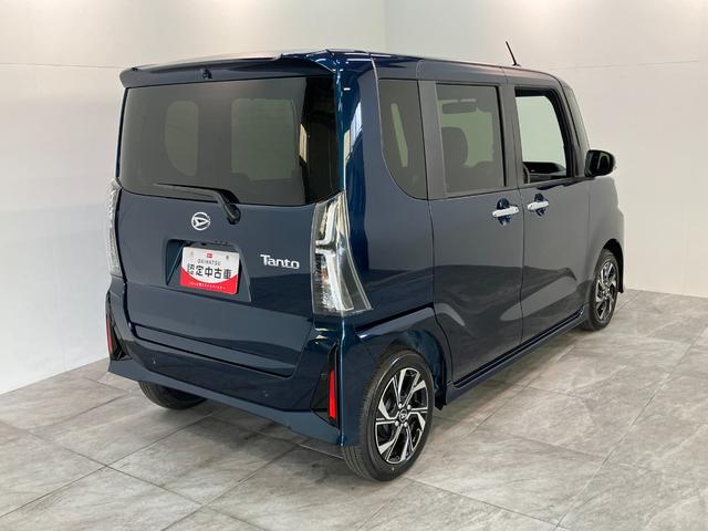 タントカスタムＸ　９型ディスプレイオーディオ　届出済未使用車衝突被害軽減ブレーキ　コーナーセンサー　９型ディスプレイオーディオ　フルセグ　Ｂｌｕｅｔｏｏｔｈ　ＵＳＢ　バックカメラ　両側電動スライドドア　前席シートヒーター　ＬＥＤヘッドライト　スマートキー（滋賀県）の中古車