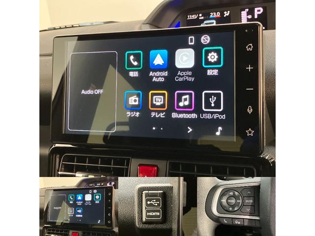 タントカスタムＸ　９型ディスプレイオーディオ　届出済未使用車衝突被害軽減ブレーキ　コーナーセンサー　９型ディスプレイオーディオ　フルセグ　Ｂｌｕｅｔｏｏｔｈ　ＵＳＢ　バックカメラ　両側電動スライドドア　前席シートヒーター　ＬＥＤヘッドライト　スマートキー（滋賀県）の中古車