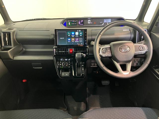 タントカスタムRS 9型ディスプレイオーディオ パノラマカメラ衝突被害軽減ブレーキ コーナーセンサー 9型ディスプレイオーディオ フルセグ Bluetooth USB パノラマカメラ 駐車支援システム ドラレコ 両側パワスラ シートヒーター レーダークルコン(滋賀県)の中古車