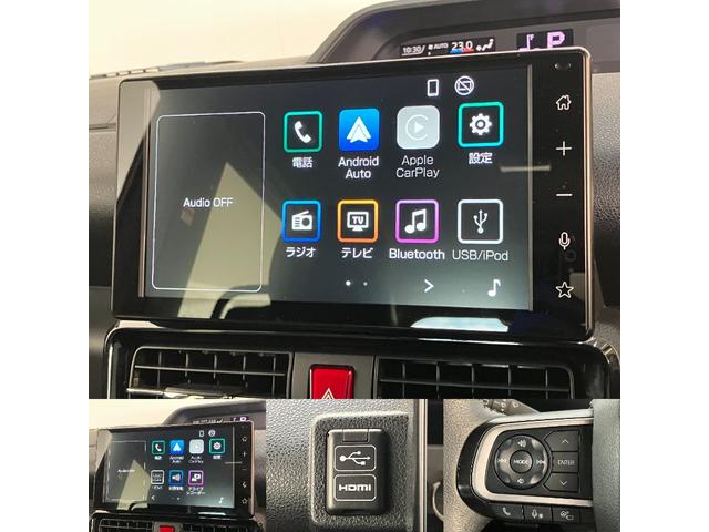 タントカスタムRS 9型ディスプレイオーディオ パノラマカメラ衝突被害軽減ブレーキ コーナーセンサー 9型ディスプレイオーディオ フルセグ Bluetooth USB パノラマカメラ 駐車支援システム ドラレコ 両側パワスラ シートヒーター レーダークルコン(滋賀県)の中古車