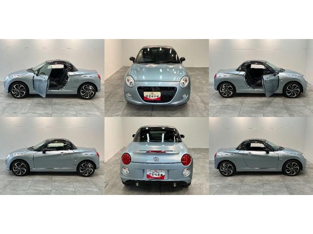 コペンセロ ターボ 前後ドラレコ ETC LED スマートキー電動オープンルーフ 前後ドラレコ ETC車載器 シートヒーター LEDヘッドライト オートエアコン スマートキー エコアイドル(滋賀県)の中古車