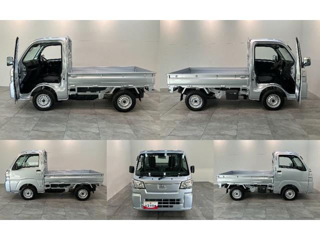 ハイゼットトラックスタンダード　５ＭＴ　パートタイム４ＷＤ　届出済未使用車衝突被害軽減ブレーキ　コーナーセンサー　パートタイム４ＷＤ　ＡＭ／ＦＭラジオ　マニュアルエアコン　マニュアルレベリング　オートライト（滋賀県）の中古車