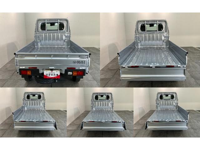 ハイゼットトラックスタンダード　５ＭＴ　パートタイム４ＷＤ　届出済未使用車衝突被害軽減ブレーキ　コーナーセンサー　パートタイム４ＷＤ　ＡＭ／ＦＭラジオ　マニュアルエアコン　マニュアルレベリング　オートライト（滋賀県）の中古車